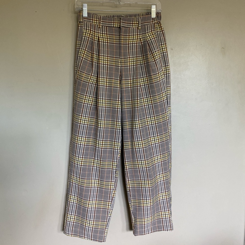 Urban Outfitters Yellow Plaid Pants